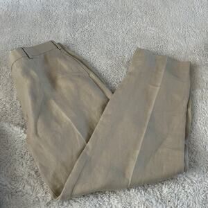 Brooks Brothers Mens Biege Irish Linen Trousers 38X32 Resort Preppy Country Club